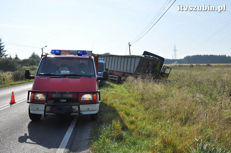 Zdarzenie drogowe w Szubin Wsi.