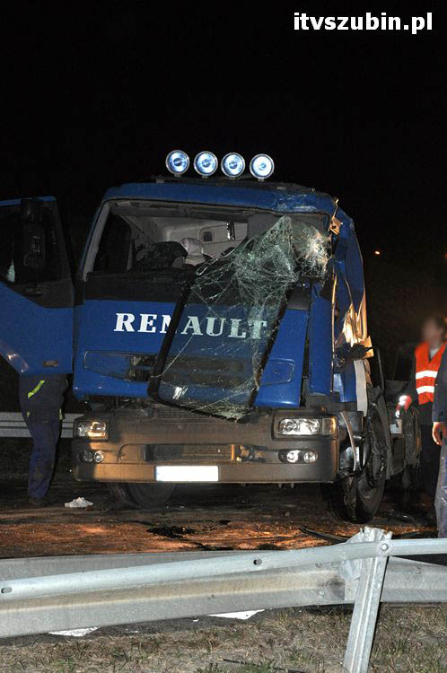 Zdarzenie drogowe na zjeździe z obwodnicy Szubina