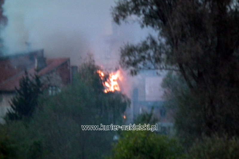 Pożar kamienicy w Nakle nad Notecią i balotów w Turze.