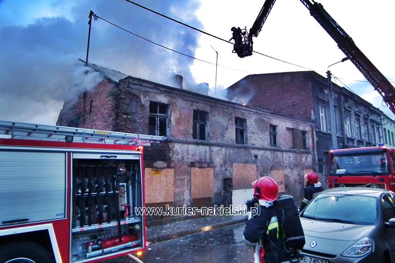 Pożar kamienicy w Nakle nad Notecią i balotów w Turze.