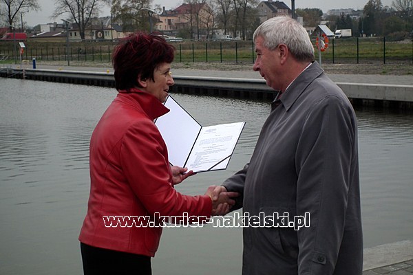 Otwarcie przystani rzecznej w Nakle nad Notecią.