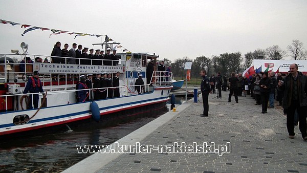 Otwarcie przystani rzecznej w Nakle nad Notecią.