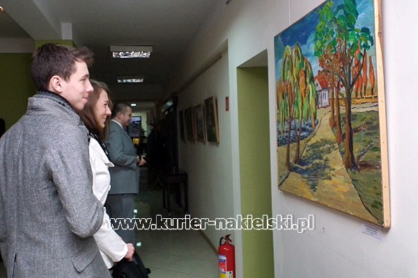 Malarstwo Hanny Zawadzkiej-Pleszyńskiej w Galerii Sztuki Pięknej Wnętrze w Potulicach.