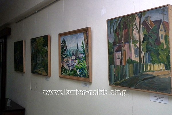 Malarstwo Hanny Zawadzkiej-Pleszyńskiej w Galerii Sztuki Pięknej Wnętrze w Potulicach.