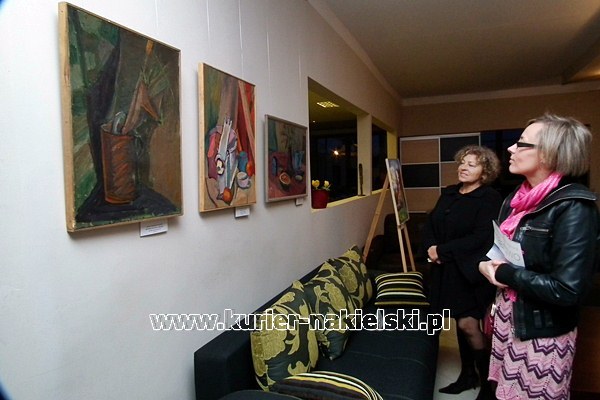 Malarstwo Hanny Zawadzkiej-Pleszyńskiej w Galerii Sztuki Pięknej Wnętrze w Potulicach.