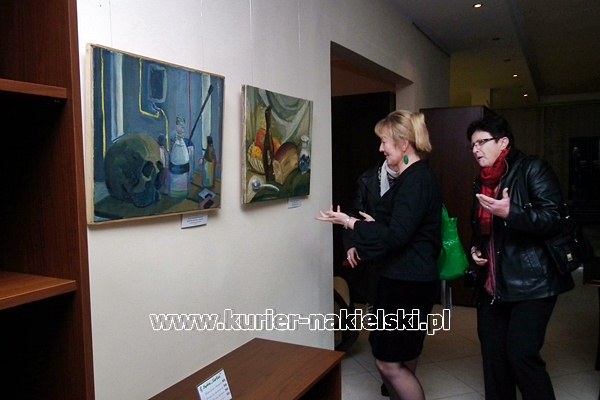 Malarstwo Hanny Zawadzkiej-Pleszyńskiej w Galerii Sztuki Pięknej Wnętrze w Potulicach.