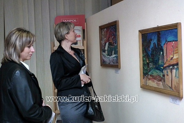 Malarstwo Hanny Zawadzkiej-Pleszyńskiej w Galerii Sztuki Pięknej Wnętrze w Potulicach.