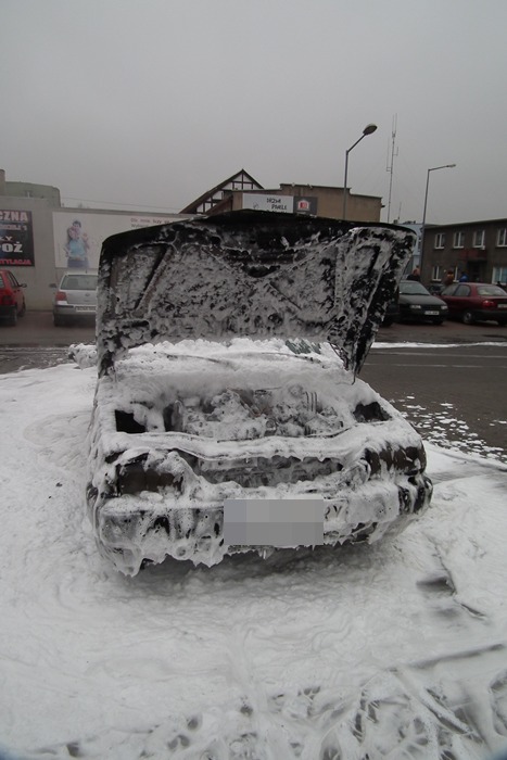 Pożar samochodu osobowego w Nakle nad Notecią