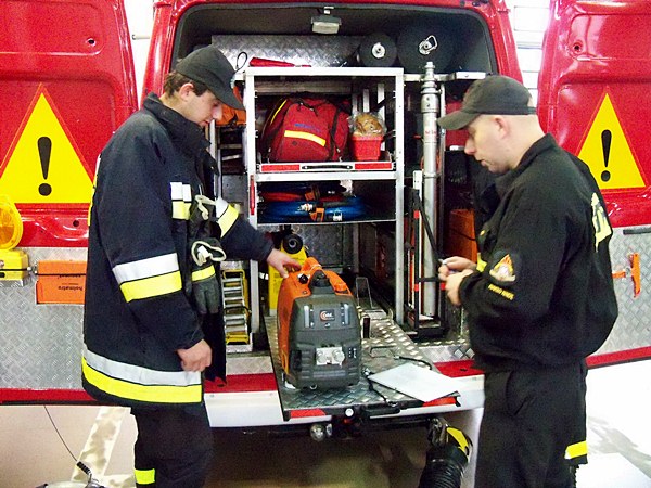 Egzamin kierowców-konserwatorów sprzętu ratowniczego OSP i strażaków-ratowników OSP.