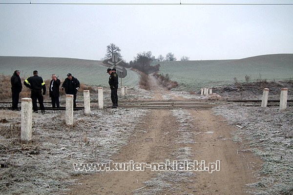 Śmierć pod kołami pociągu.