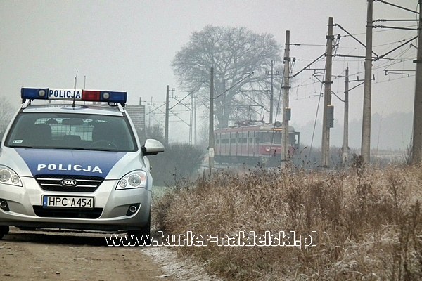 Śmierć pod kołami pociągu.
