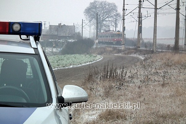 Śmierć pod kołami pociągu.