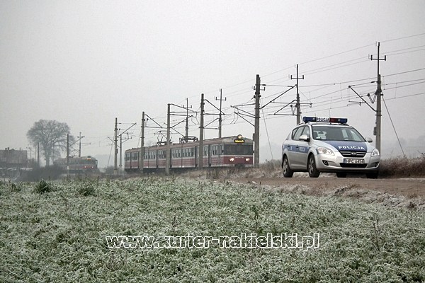 Śmierć pod kołami pociągu.