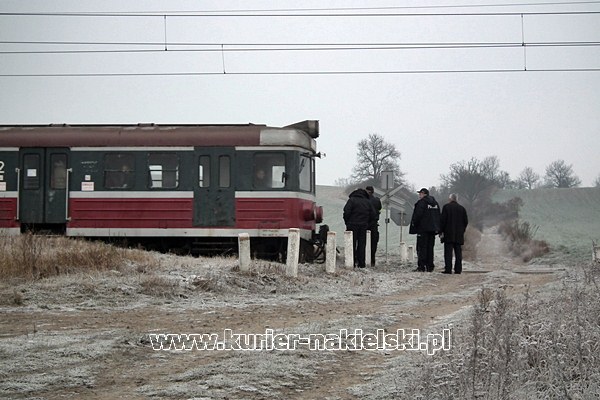 Śmierć pod kołami pociągu.