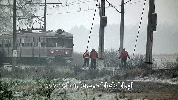 Śmierć pod kołami pociągu.