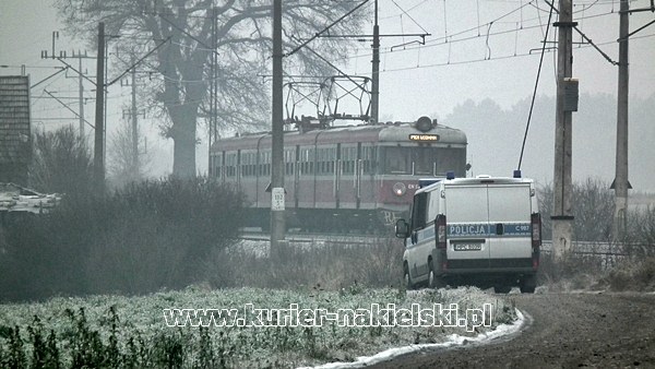 Śmierć pod kołami pociągu.