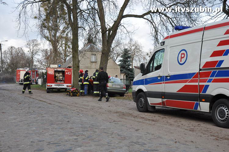 Wypadek przy Kościele w Chomętowie.