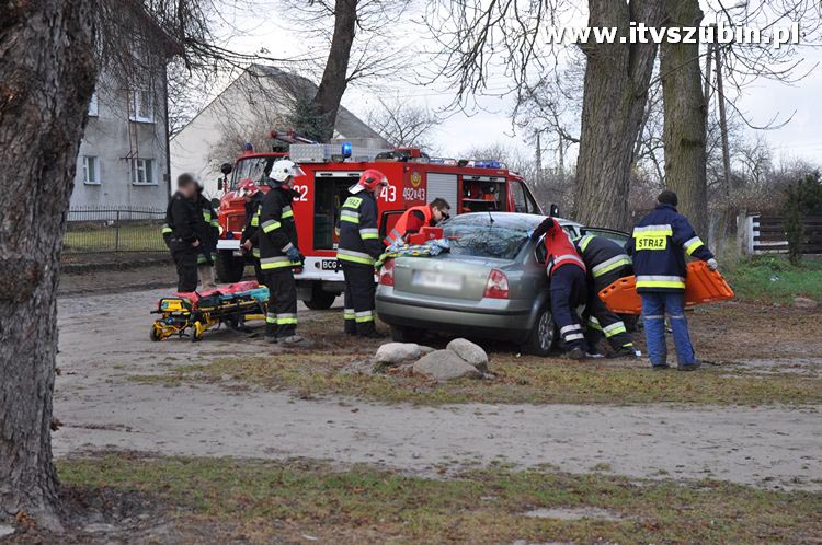 Wypadek przy Kościele w Chomętowie.