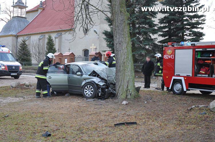 Wypadek przy Kościele w Chomętowie.