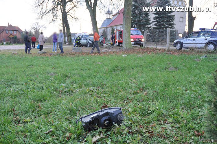 Wypadek przy Kościele w Chomętowie.
