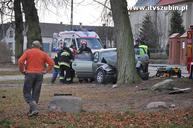 Wypadek przy Kościele w Chomętowie.