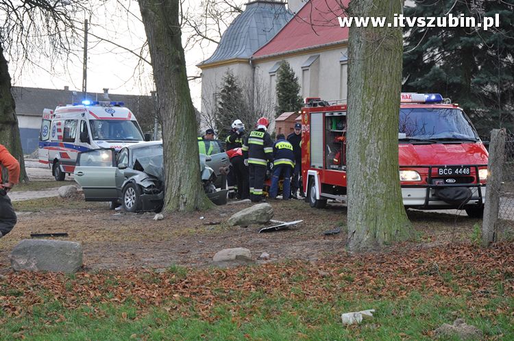 Wypadek przy Kościele w Chomętowie.