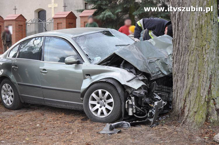 Wypadek przy Kościele w Chomętowie.