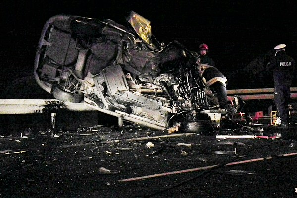 Cztery ofiary śmiertelne w wypadku na obwodnicy Nakła nad Notecią.