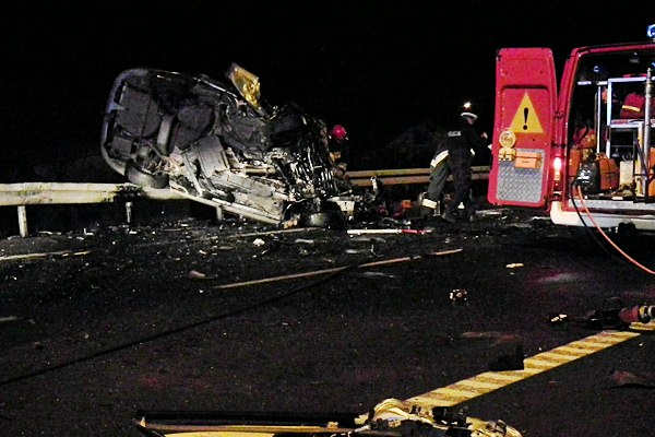 Cztery ofiary śmiertelne w wypadku na obwodnicy Nakła nad Notecią.