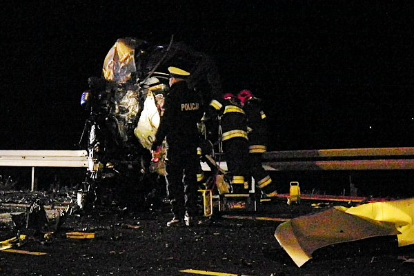 Cztery ofiary śmiertelne w wypadku na obwodnicy Nakła nad Notecią.