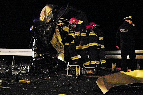 Cztery ofiary śmiertelne w wypadku na obwodnicy Nakła nad Notecią.