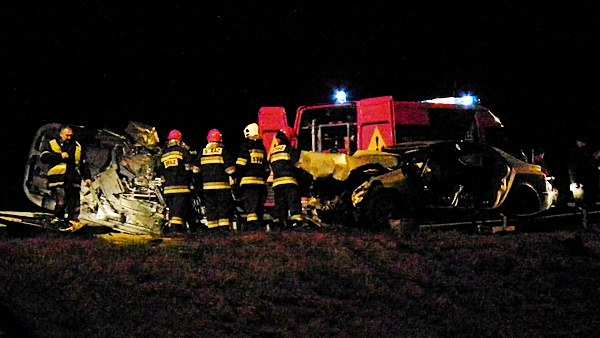 Cztery ofiary śmiertelne w wypadku na obwodnicy Nakła nad Notecią.