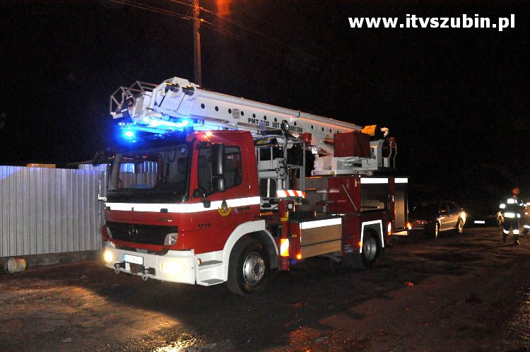 Pożar domu jednorodzinnego w Zamościu koło Szubina.