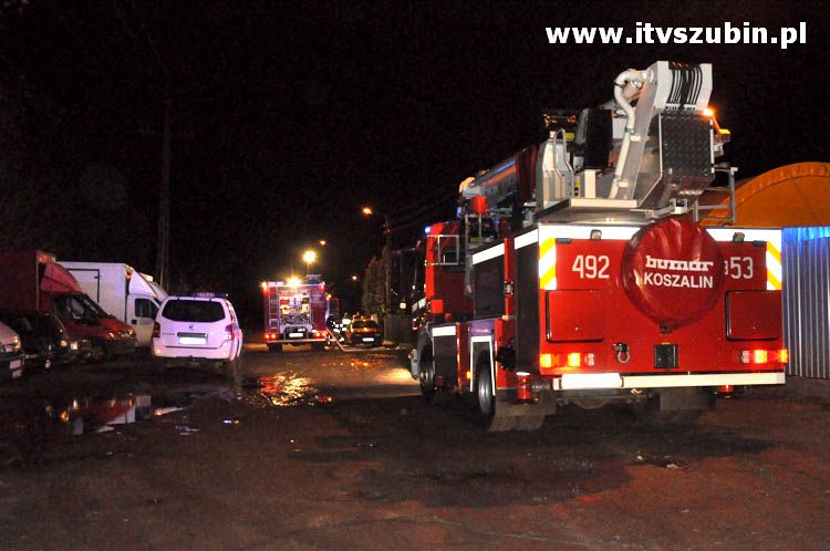 Pożar domu jednorodzinnego w Zamościu koło Szubina.