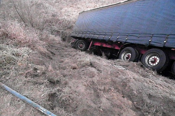 Kierowca miał dużo szczęścia