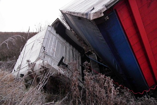 Kierowca miał dużo szczęścia