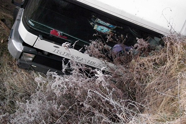 Kierowca miał dużo szczęścia