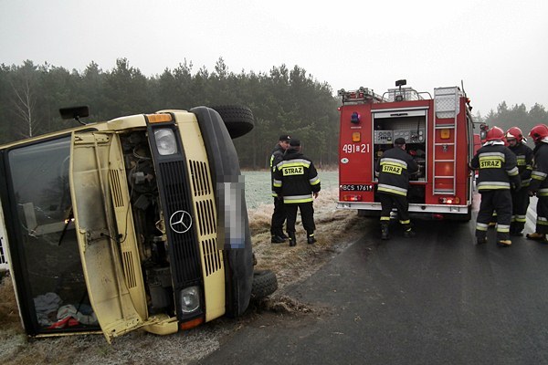 Jeden karp ofiarą kolizji, pozostałym pomogli strażacy.