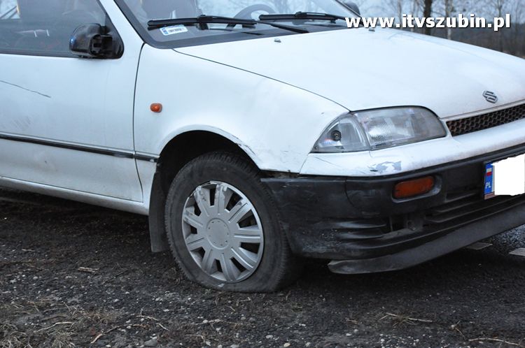 Potrącenie rowerzysty na krajowej piątce przed Kołaczkowem