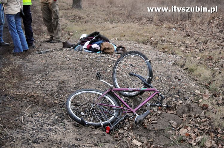 Potrącenie rowerzysty na krajowej piątce przed Kołaczkowem