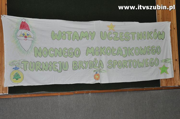 Nocny Mikołajkowy Turniej Brydża Sportowego w Szubinie