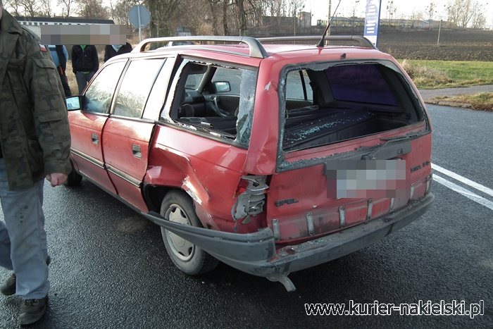 Kolizja na krajowej 10 w Lubaszczu