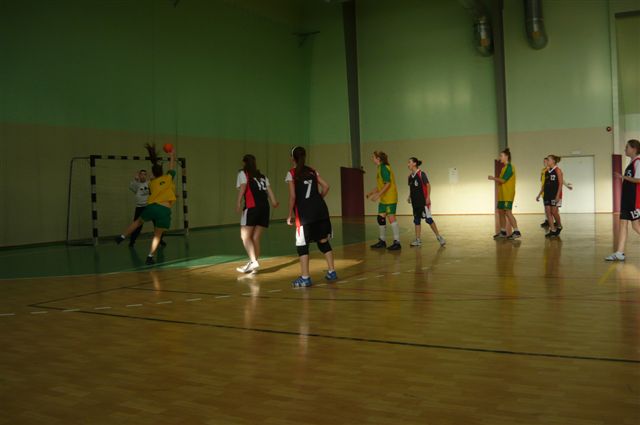 Ćwierćfinał wojewódzki w piłce ręcznej dziewcząt.