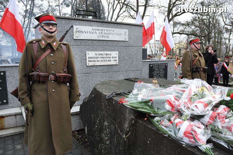Uroczystość obchodów 93. Rocznicy Powstania Wielkopolskiego w Szubinie