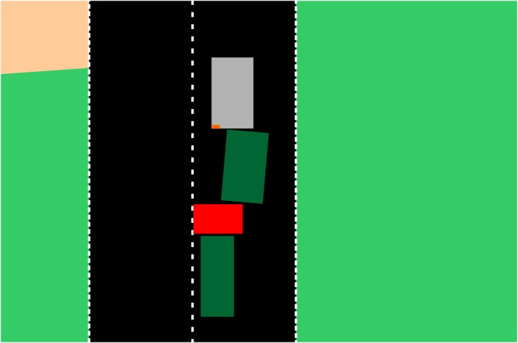 Wypadek trzech samochodów na krajowej 5, dwie osoby trafiły do szpitala