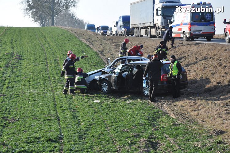 Tragiczny wypadek na krajowej 5 pomiędzy Kowalewem Wlkp. a Wąsoszem