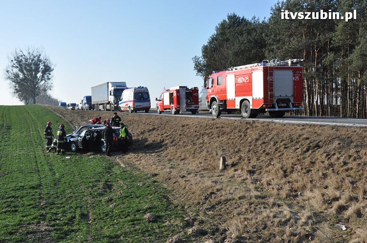 Tragiczny wypadek na krajowej 5 pomiędzy Kowalewem Wlkp. a Wąsoszem