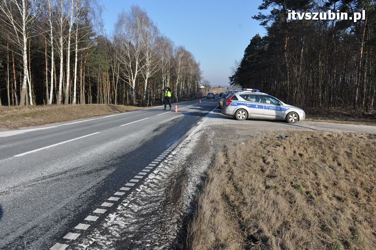 Tragiczny wypadek na krajowej 5 pomiędzy Kowalewem Wlkp. a Wąsoszem