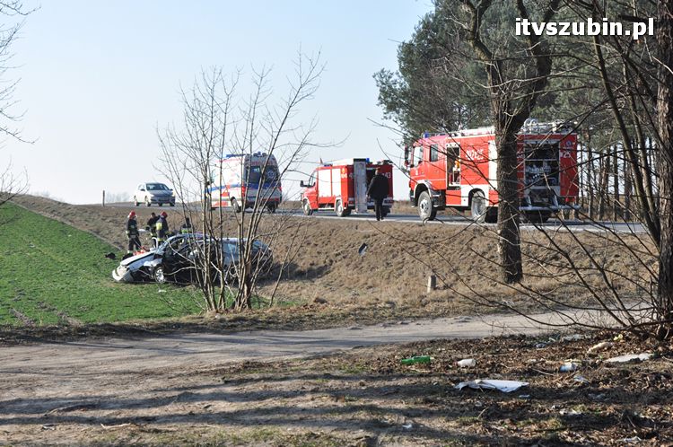 Tragiczny wypadek na krajowej 5 pomiędzy Kowalewem Wlkp. a Wąsoszem