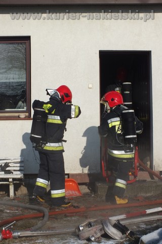 Pożar budynku jednorodzinnego w Karnowie gmina Nakło nad Notecią